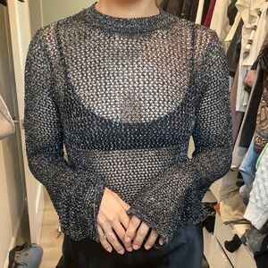 Zara mesh knit with open back